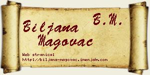 Biljana Magovac vizit kartica